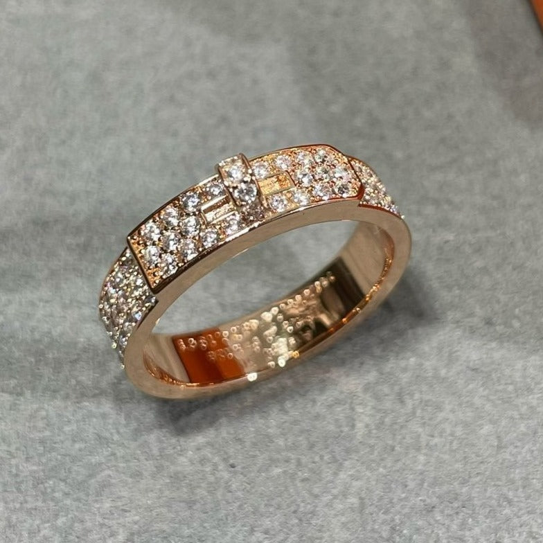 [BLUE TEARS]KELLY PINK GOLD DIAMOND RING