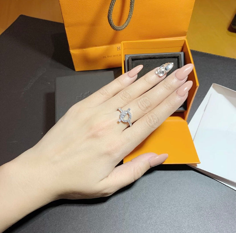 [BLUE TEARS]ECHAPPEE RING SILVER DIAMOND
