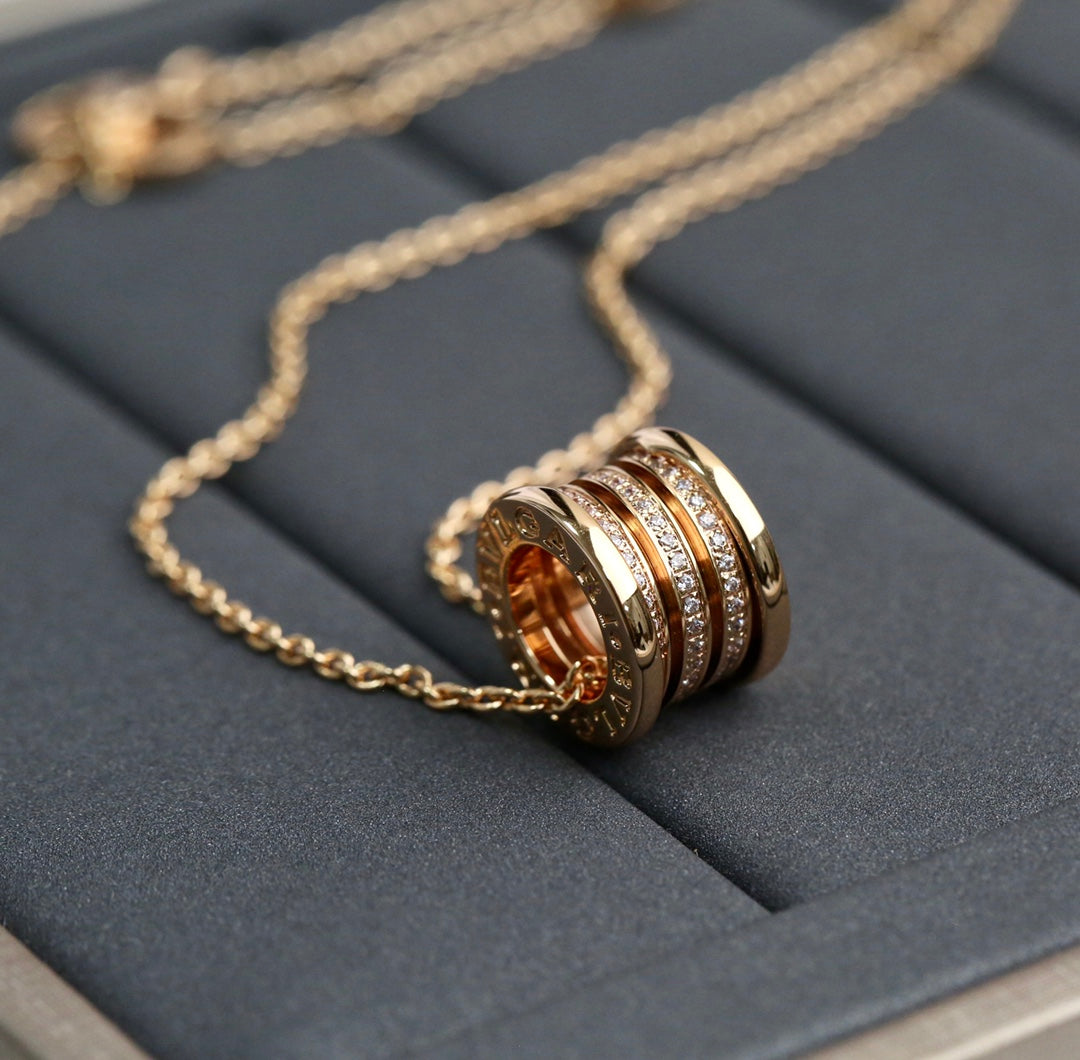 [BLUE TEARS]ZERO 1 PINK GOLD DIAMOND NECKLACE