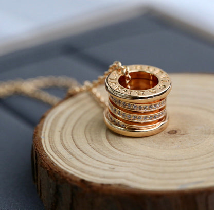 [BLUE TEARS]ZERO 1 PINK GOLD DIAMOND NECKLACE