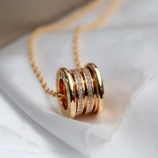 [BLUE TEARS]ZERO 1 PINK GOLD DIAMOND NECKLACE