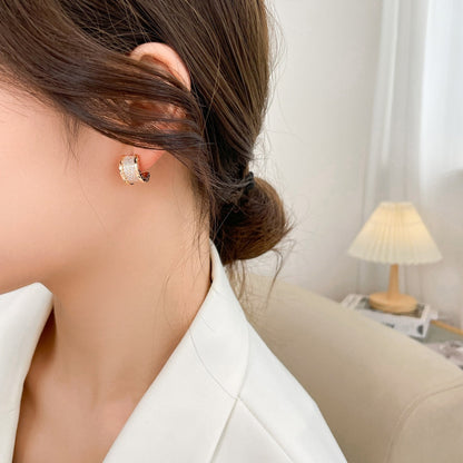 [BLUE TEARS]ZERO 1 DIAMOND PAVED EARRINGS