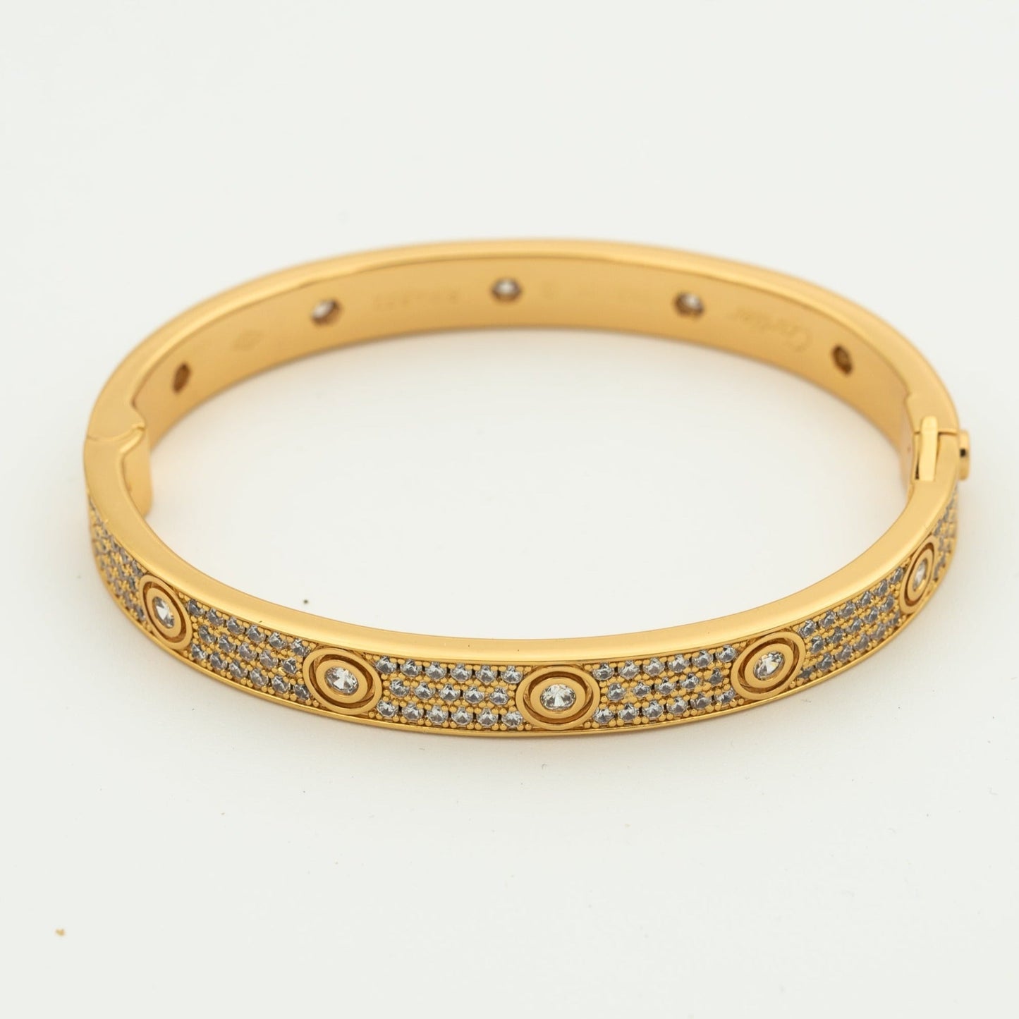 [BLUE TEARS]LOVE BRACELET 6.1MM DIAMOND-PAVED 10 BIG DIAMONDS