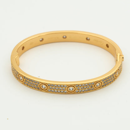 [BLUE TEARS]LOVE BRACELET 6.1MM DIAMOND-PAVED 10 BIG DIAMONDS