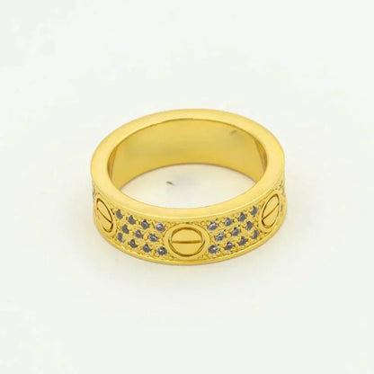 [BLUE TEARS]LOVE RING 5.5MM DIAMONDS PAVED