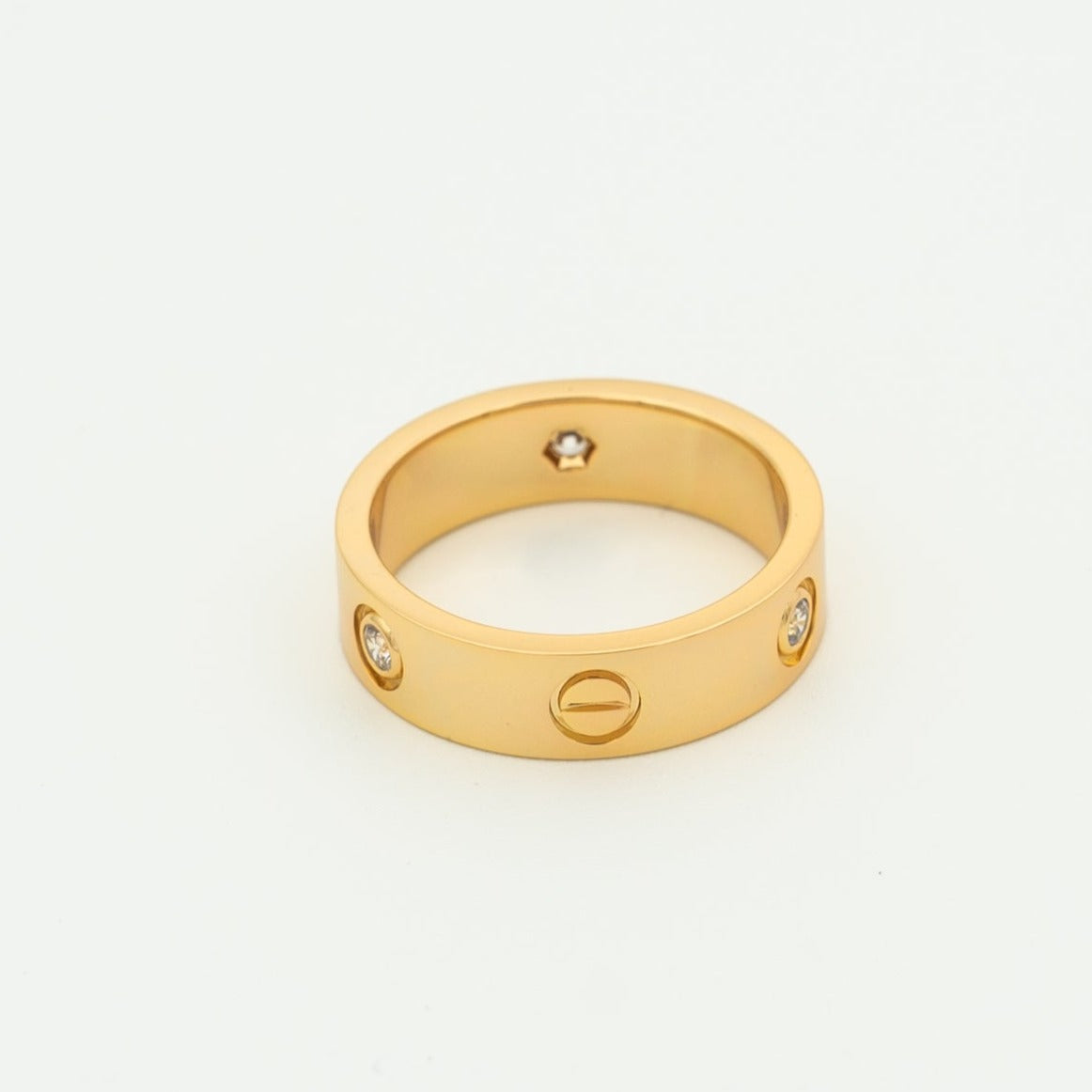 [BLUE TEARS]LOVE RING 5.5MM 3 DIAMONDS PINK GOLD