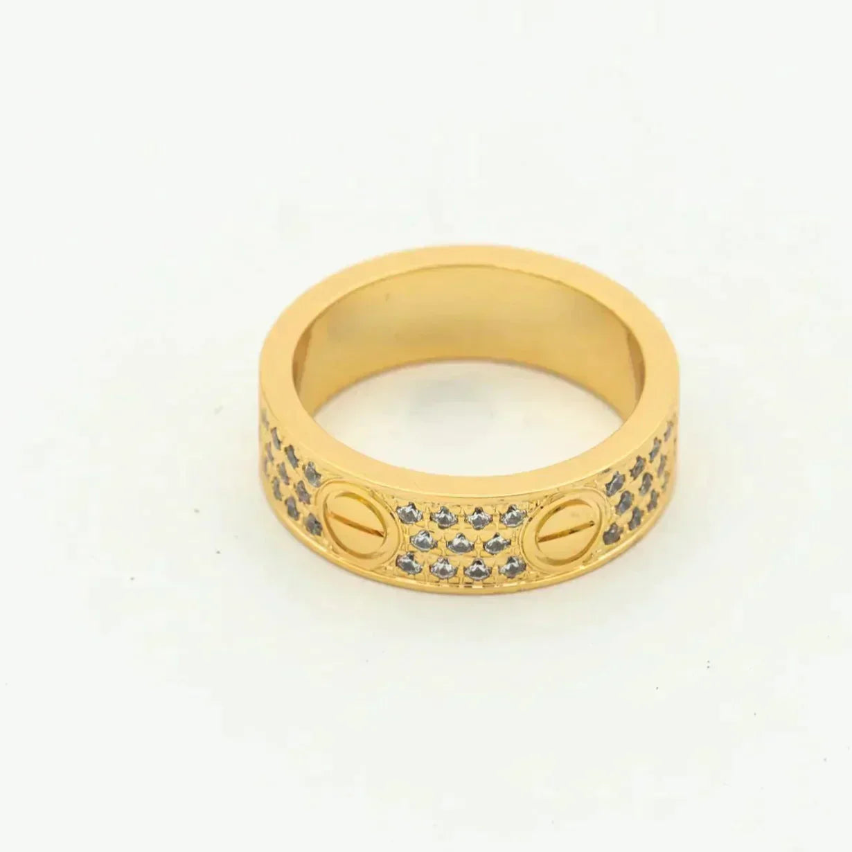 [BLUE TEARS]LOVE RING 5.5MM DIAMONDS PAVED