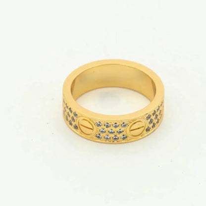 [BLUE TEARS]LOVE RING 5.5MM DIAMONDS PAVED