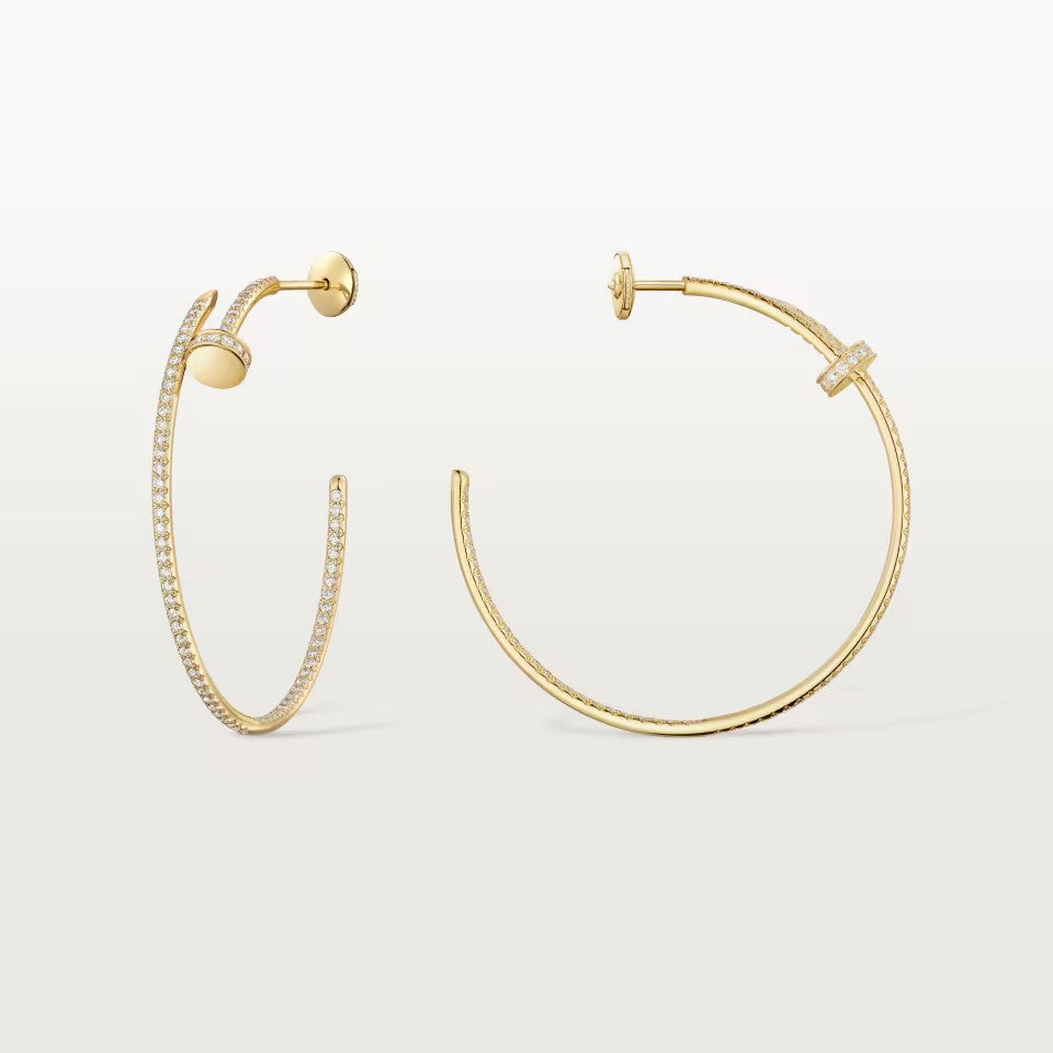 [Blue Tears Jewelry]JUSTE FULL DIAMOND LARGE EARRINGS