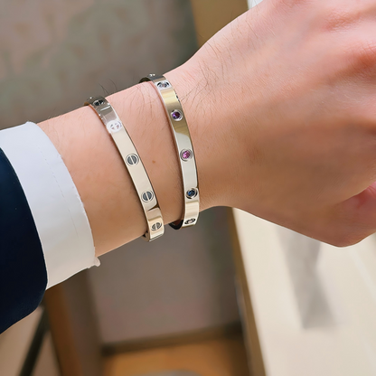 [Blue Tears Jewelry]2026 RAINBOW LOVE BRACELET 6.1MM  10 DIAMONDS