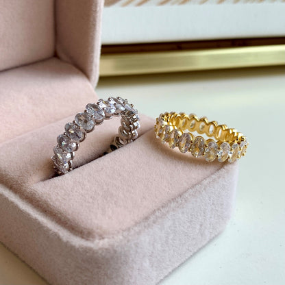 [Nova Jewelry]Ornate Oval Cut Tennis Ring