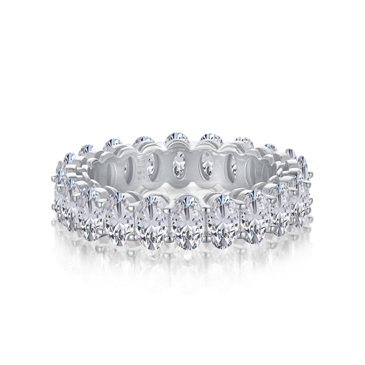 [Nova Jewelry]Ornate Oval Cut Tennis Ring