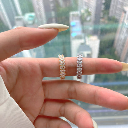 [Nova Jewelry]Ornate Oval Cut Tennis Ring