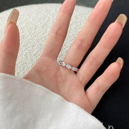 [Nova Jewelry]Exquisite Pear Cut Tennis Ring