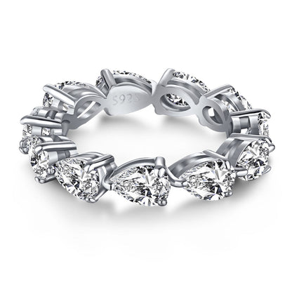 [Nova Jewelry]Exquisite Pear Cut Tennis Ring
