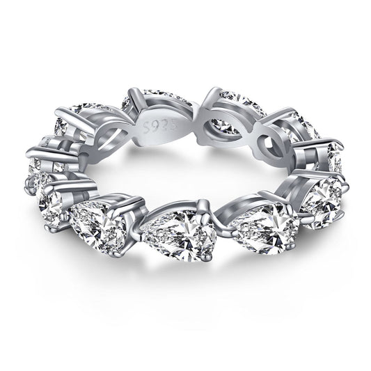 [Nova Jewelry]Exquisite Pear Cut Tennis Ring