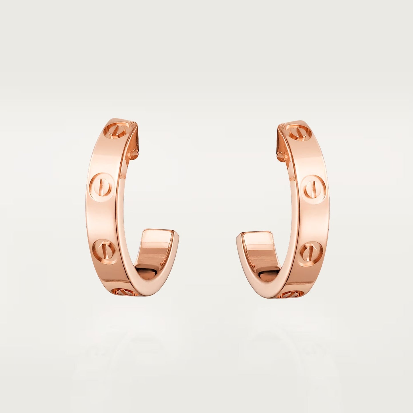 [Blue Tears Jewelry]LOVE EARRINGS 2.65 MM NO DIAMOND SMALL
