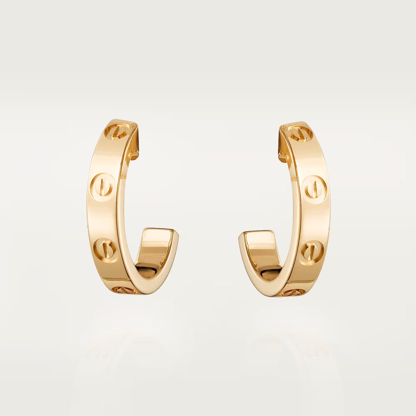 [Blue Tears Jewelry]LOVE EARRINGS 2.65 MM NO DIAMOND SMALL