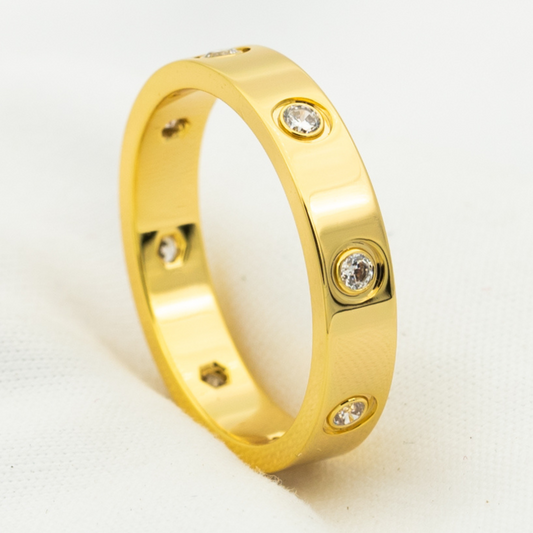 [BLUE TEARS]LOVE RING 3.6MM 8 DIAMONDS