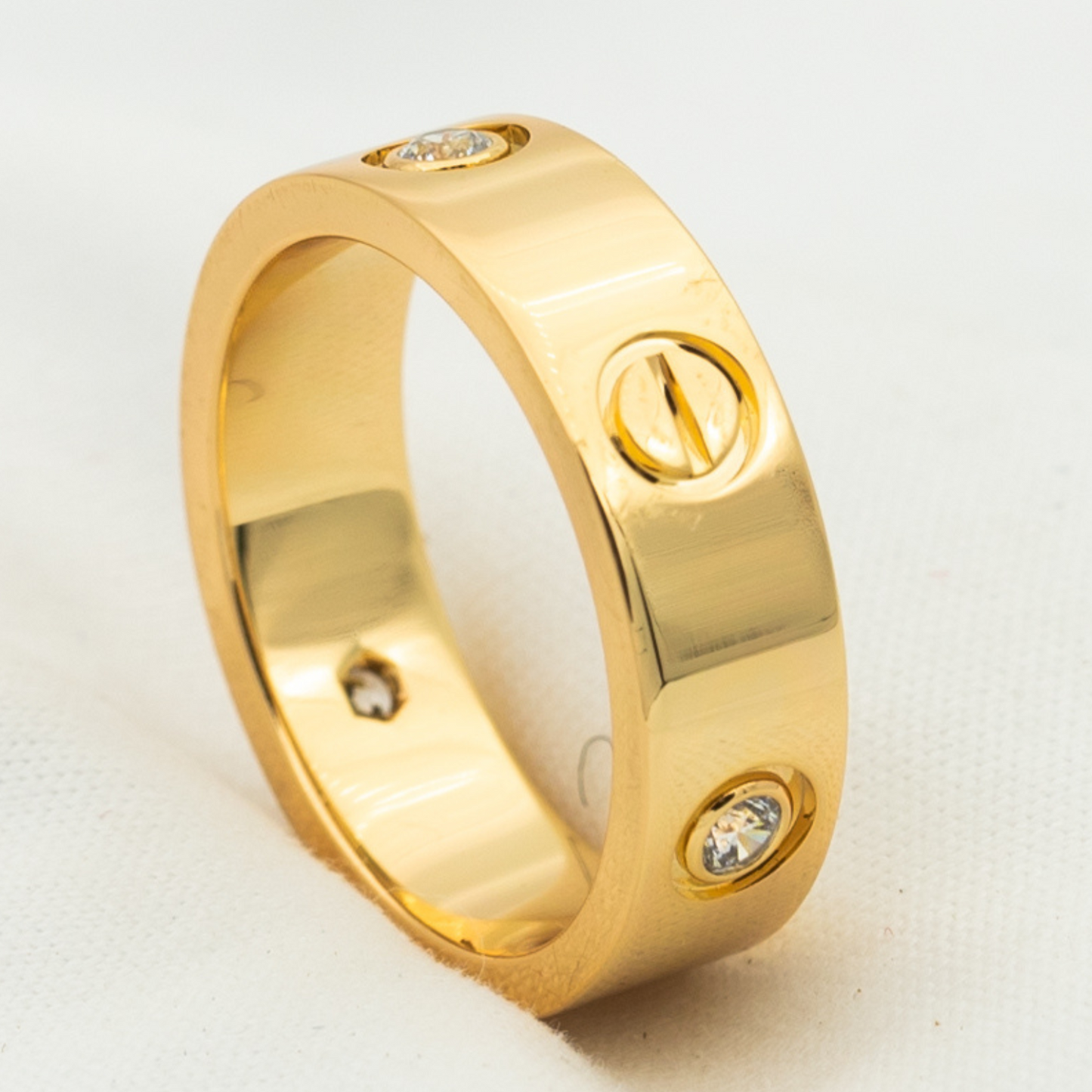 [BLUE TEARS]LOVE RING 5.5MM 3 DIAMONDS PINK GOLD
