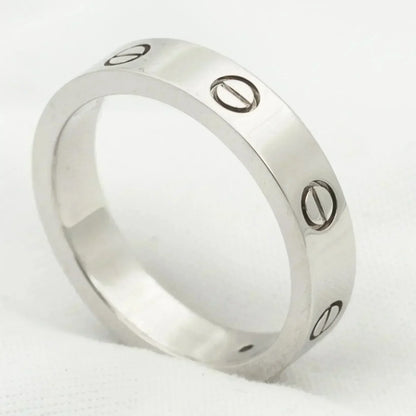 [BLUE TEARS]LOVE RING 4MM 1 DIAMOND SILVER