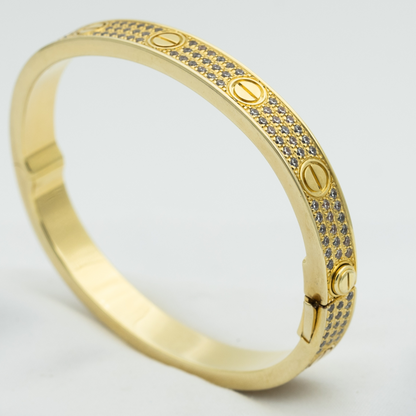[BLUE TEARS]LOVE BRACELET 6.1MM DIAMOND-PAVED