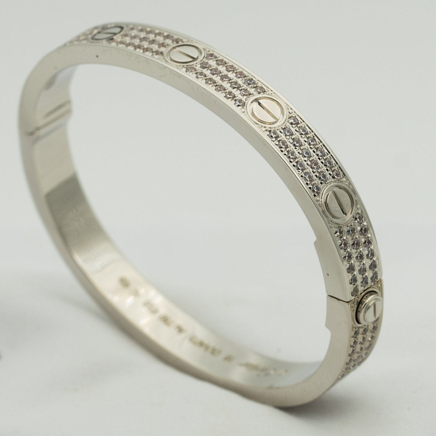 [BLUE TEARS]LOVE BRACELET 6.1MM DIAMOND-PAVED
