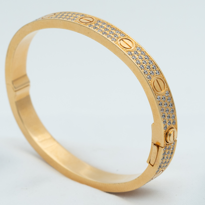 [BLUE TEARS]LOVE BRACELET 6.1MM DIAMOND-PAVED
