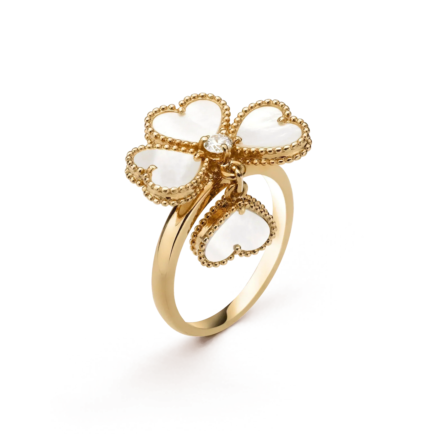 [BLUE TEARS]SWEET CLOVER WHITE MOP RING
