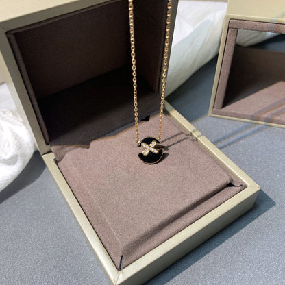 [BLUE TEARS]JEUX DE PINK GOLD DIAMOND NECKLACE