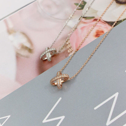 [BLUE TEARS]JEUX DE DIAMOND NECKLACE