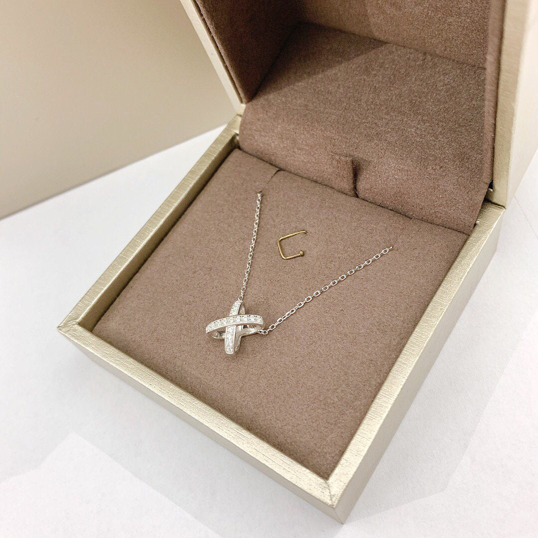 [BLUE TEARS]JEUX DE DIAMOND NECKLACE