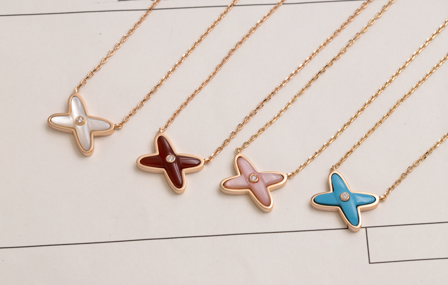 [BLUE TEARS]JEUX DE NECKLACE 1 DIAMOND