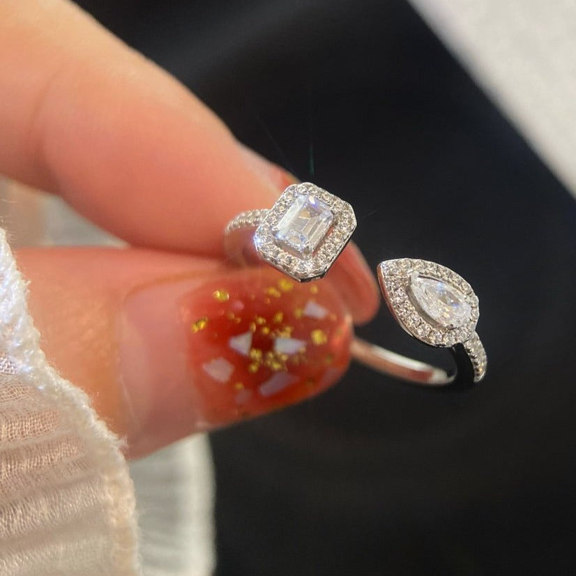 [Blue Tears Jewelry]MY TWIN TOI & MOI SILVER DIAMOND RING