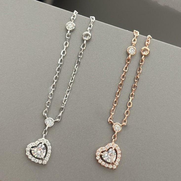 [Blue Tears Jewelry]JOY HEART DIAMOND NECKLACE