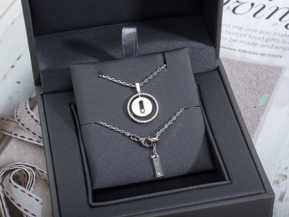 [Blue Tears Jewelry]LUCKY MOVE PM NECKLACE SILVER DIAMOND