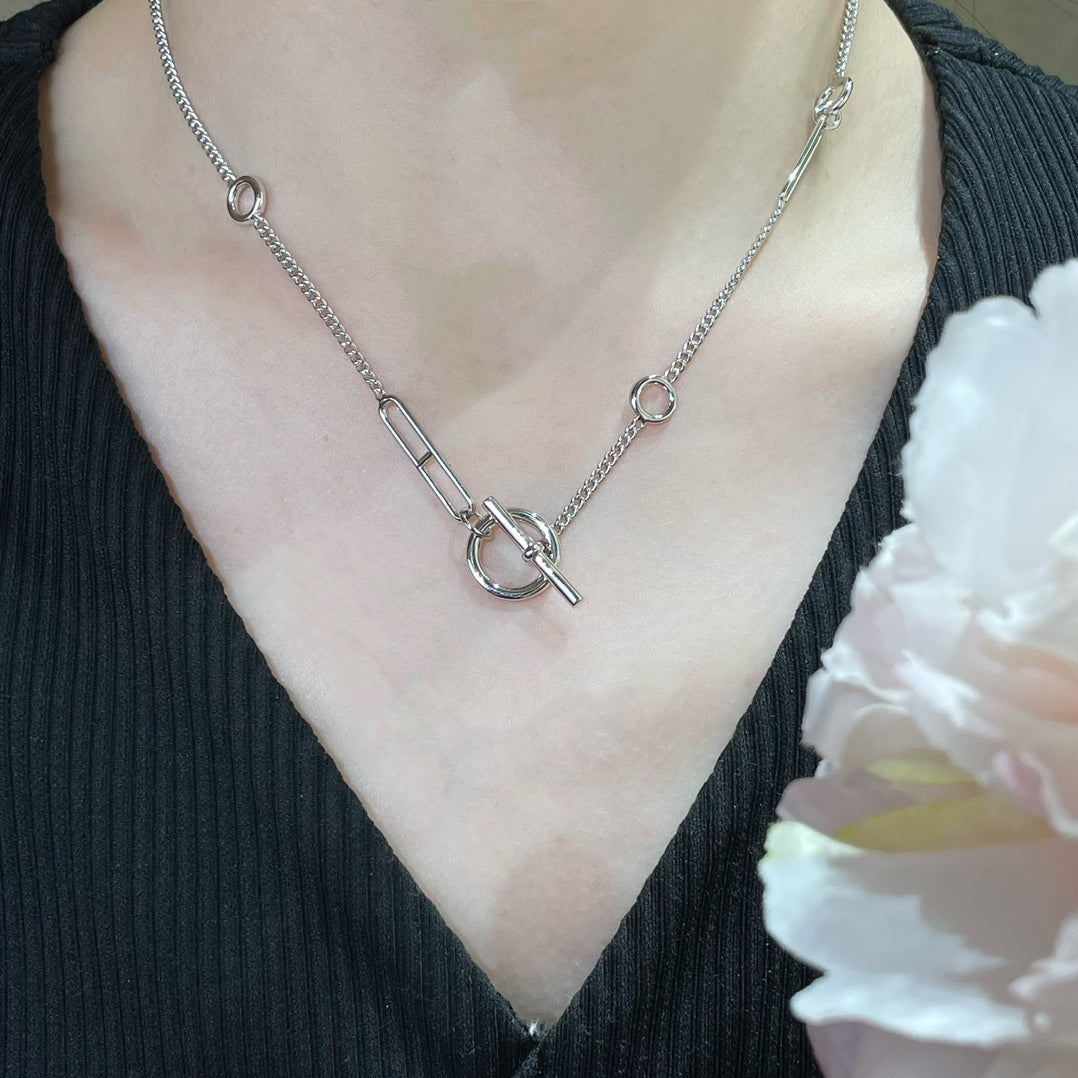 [BLUE TEARS]HM STERLING CHAINE D'ANCRE HEART