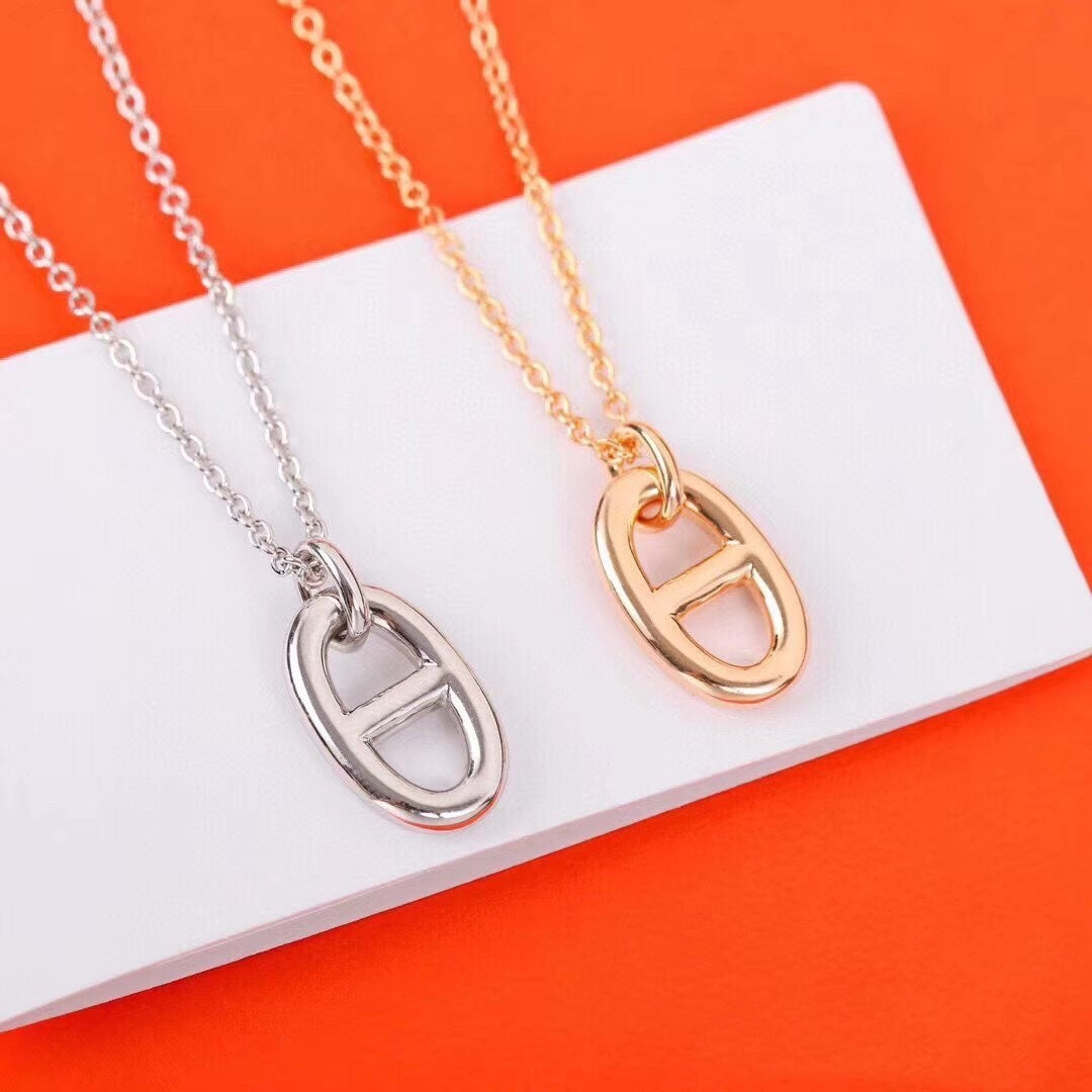 [BLUE TEARS]HM PIG NOSE NECKLACE