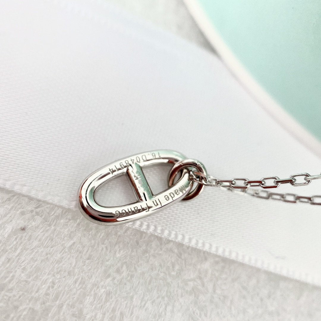 [BLUE TEARS]HM PIG NOSE NECKLACE