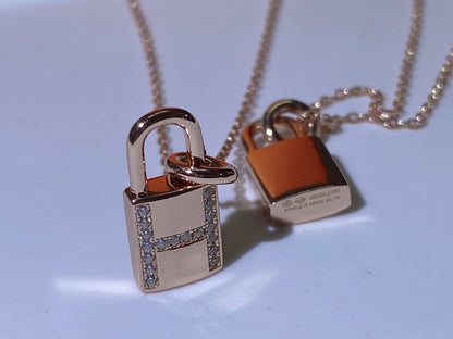[BLUE TEARS]HM ADVANCED NICHE LOCK HEAD NECKLACE DIAMONDS