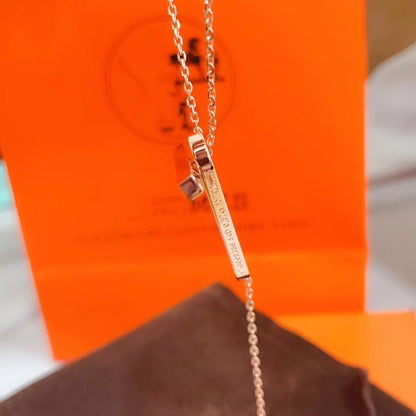 [BLUE TEARS]HM NECKLACE PLATINUM ROSE GOLD DIAMOND