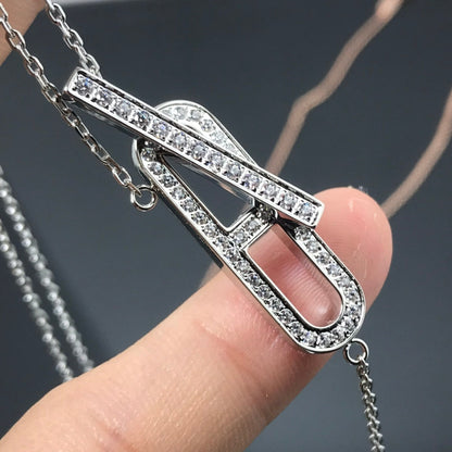 [BLUE TEARS]HM NECKLACE PLATINUM ROSE GOLD DIAMOND