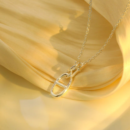 [BLUE TEARS]HM CHAINE D'ANCRE PENDANT NECKLACE STERLING SILVER