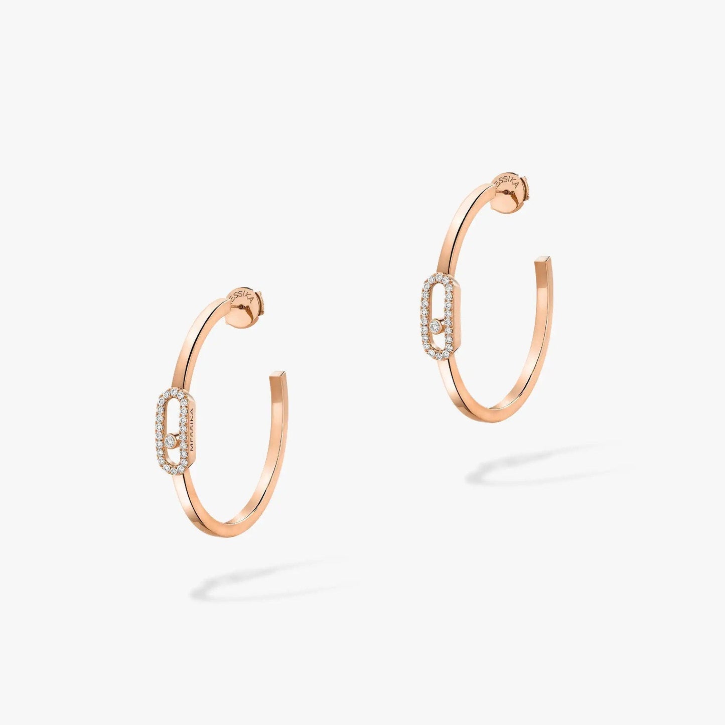 [Blue Tears Jewelry]CREOLES MOVE UNO PM DIAMOND EARRINGS