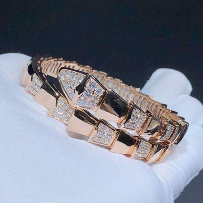 [BLUE TEARS]SERPENTI WIDE BRACELET PINK GOLD DIAMOND