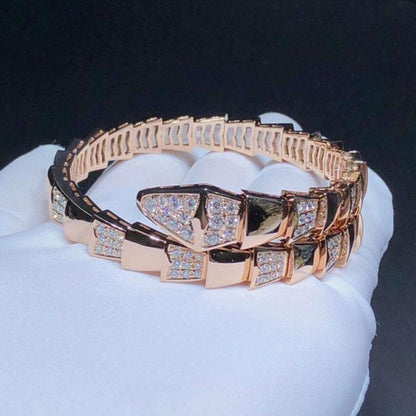[BLUE TEARS]SERPENTI WIDE BRACELET PINK GOLD DIAMOND