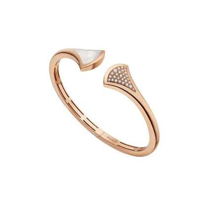 [BLUE TEARS]DREAM BRACELET OPEN PINK GOLD MOP DIAMOND