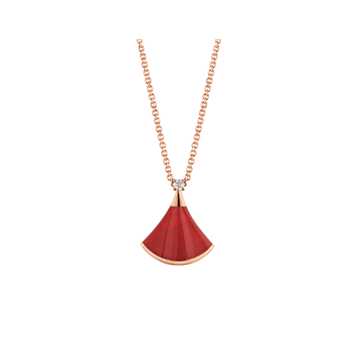 [BLUE TEARS]DREAM NECKLACE CARNELIAN 1 DIAMOND