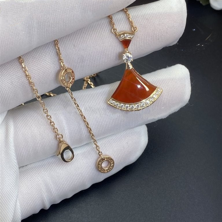 [BLUE TEARS]DREAM NECKLACE CARNELIAN DIAMOND