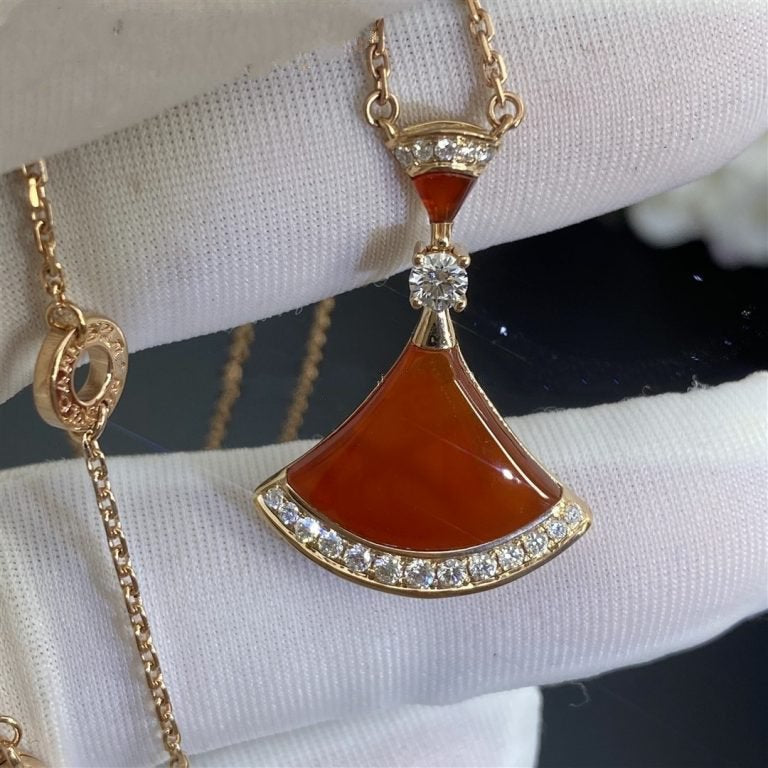[BLUE TEARS]DREAM NECKLACE CARNELIAN DIAMOND